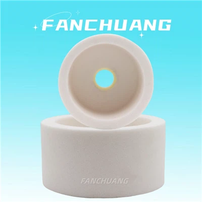 Οξείδιο του αλουμινίου ίσιο κύπελλο λείανσης τροχού λευκό